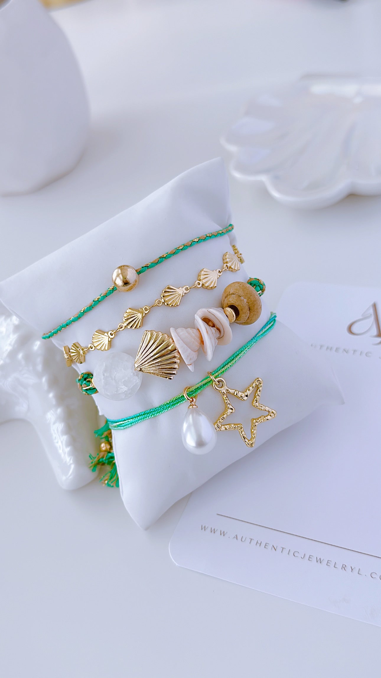 Eider Nude- Aqua Bracelets