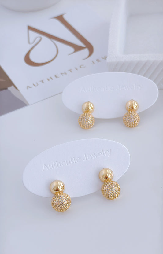 Clay Gold Earrings