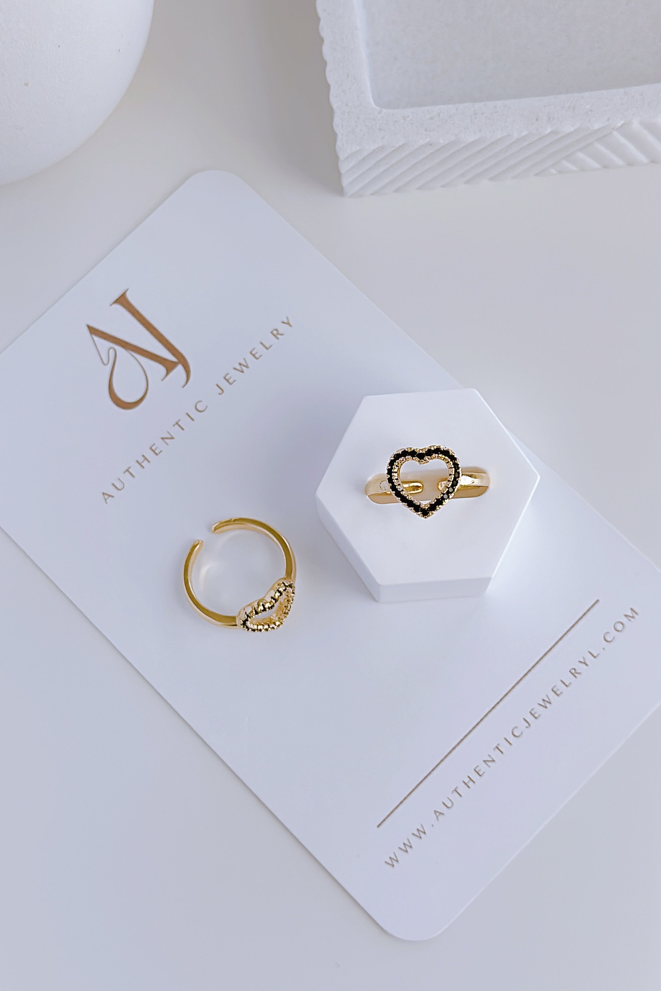 Heart Black Rings