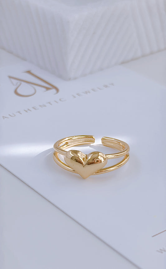 Chunky Heart Rings