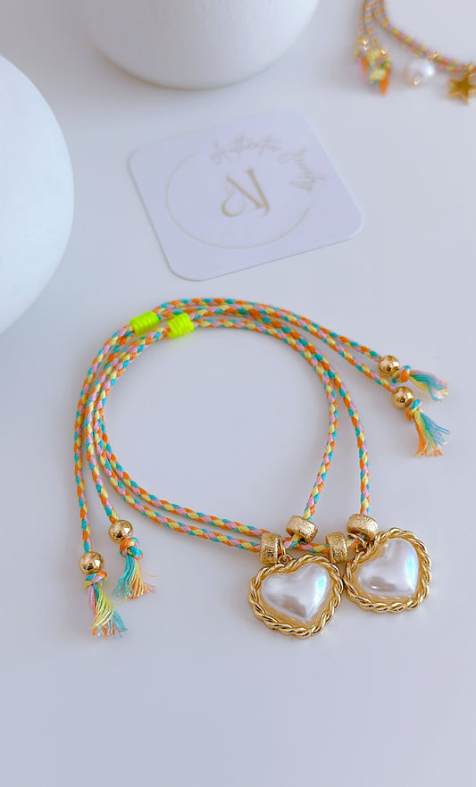 Paula Heart Pearls Bracelets