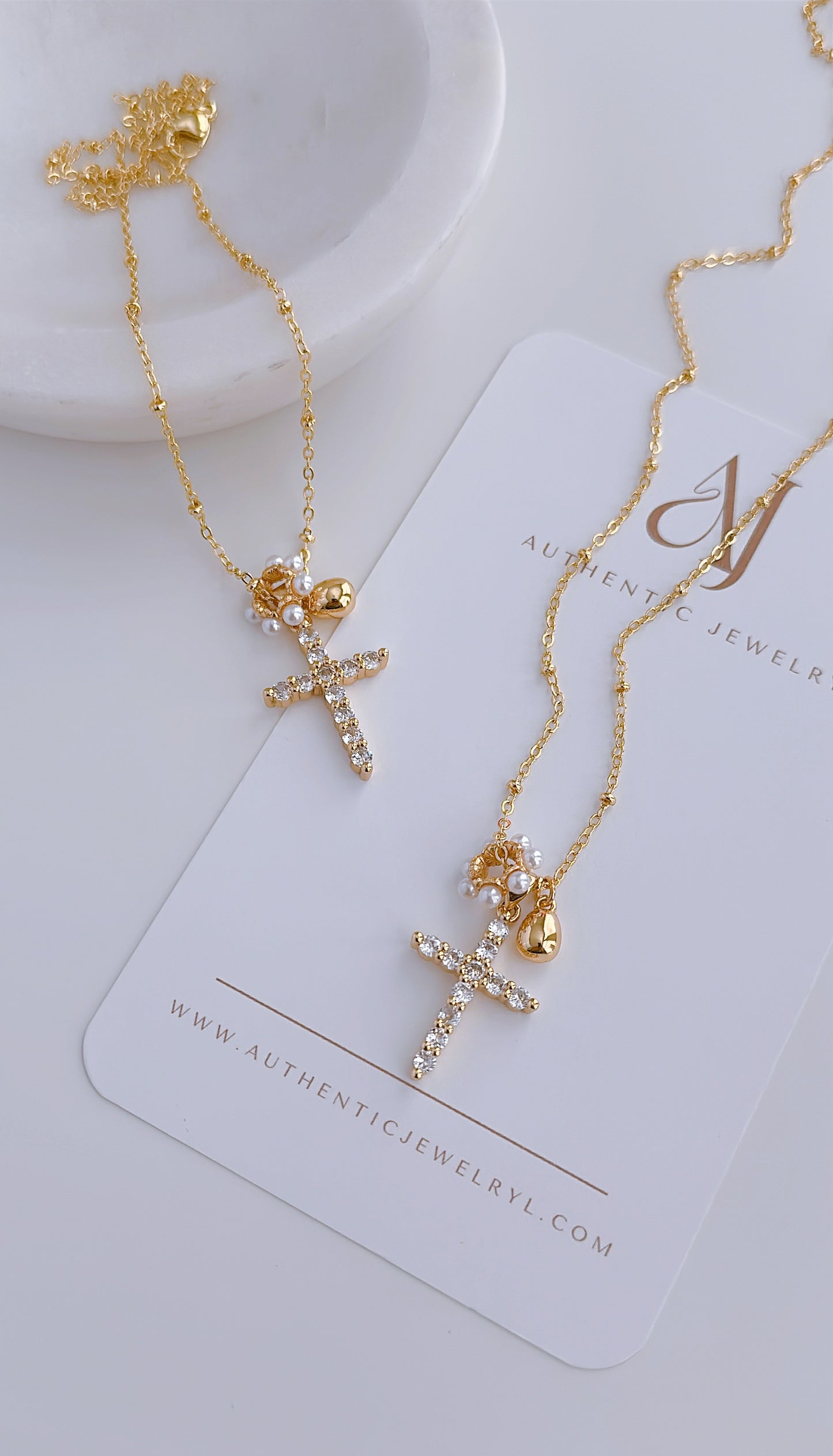 Diamond Cross Necklaces