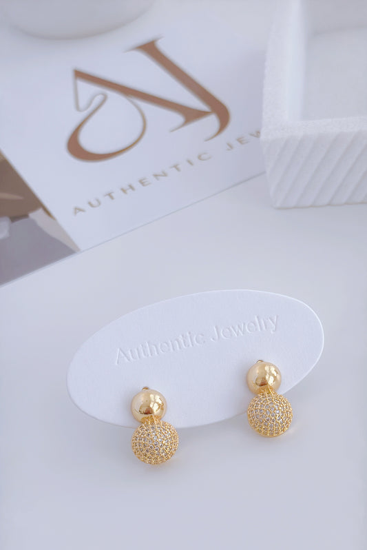 Clay Gold Earrings