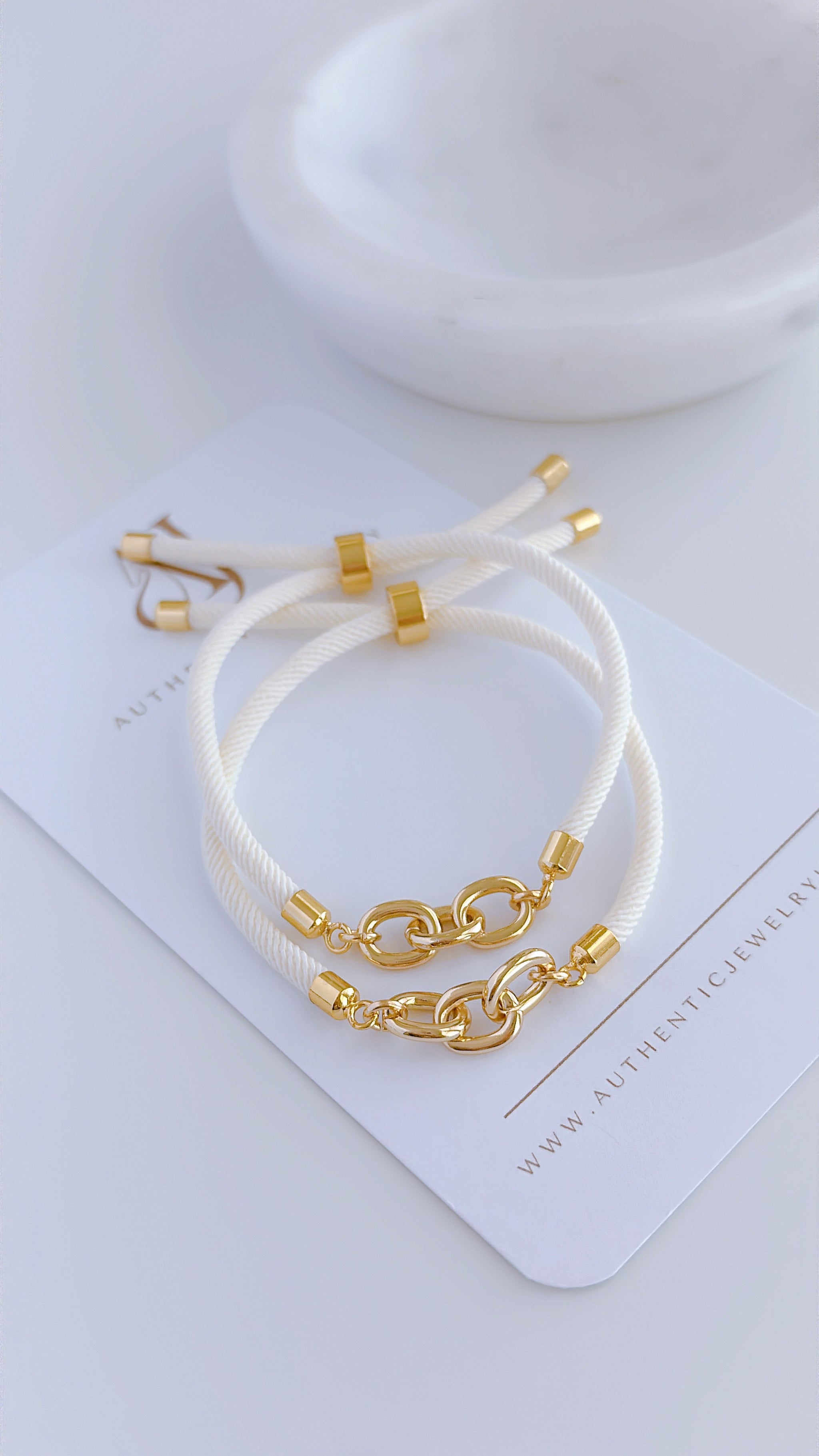 Asia White-Cream Bracelets