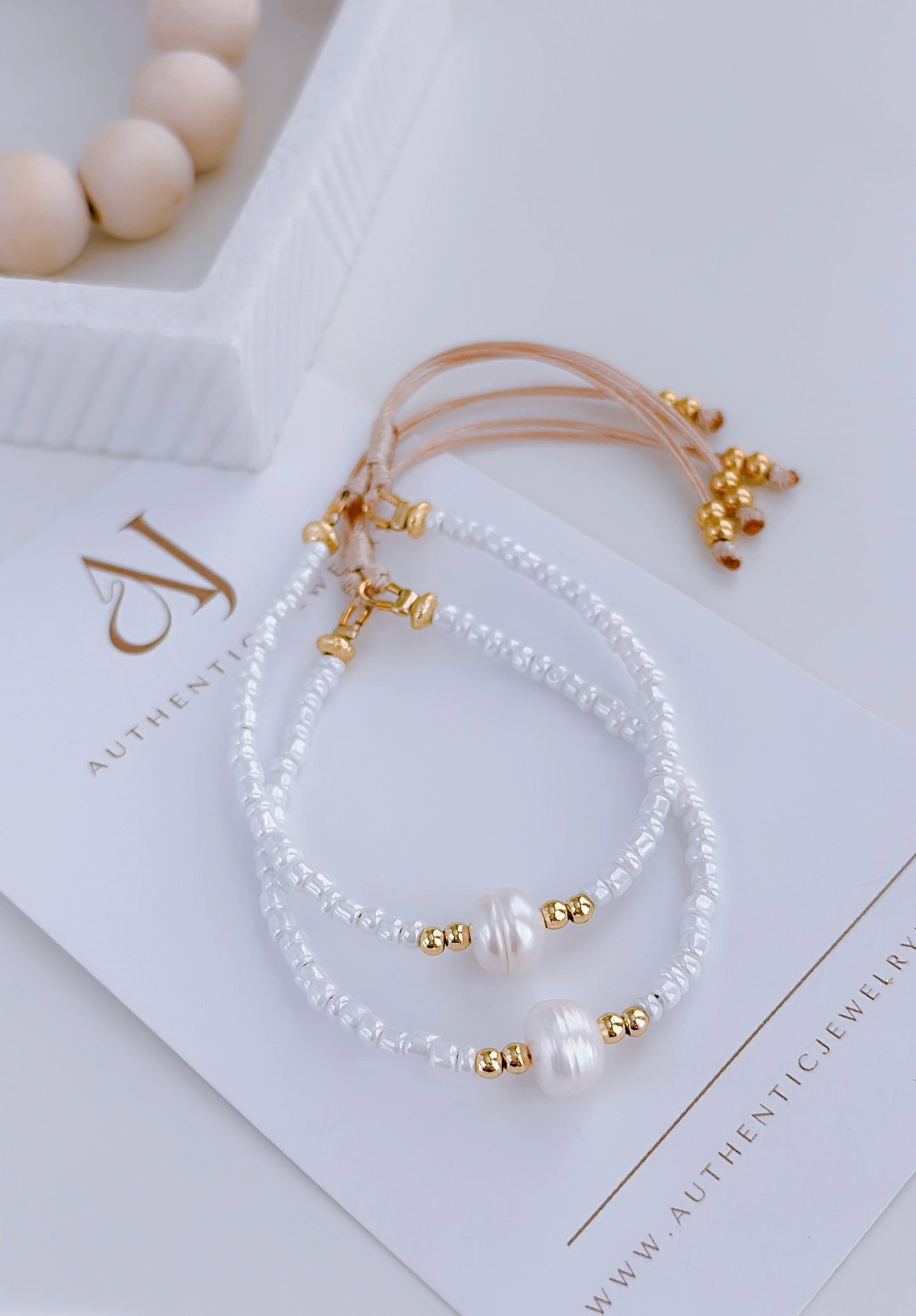 Hanna White Bracelets