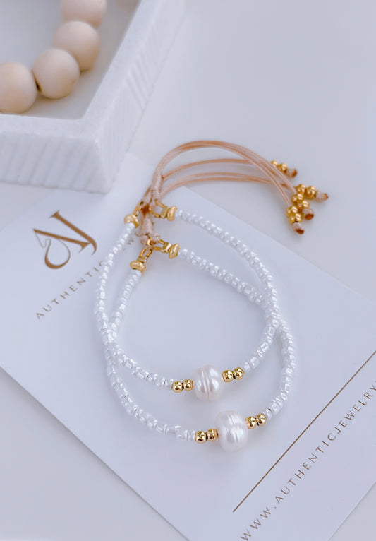 Hanna White Bracelets