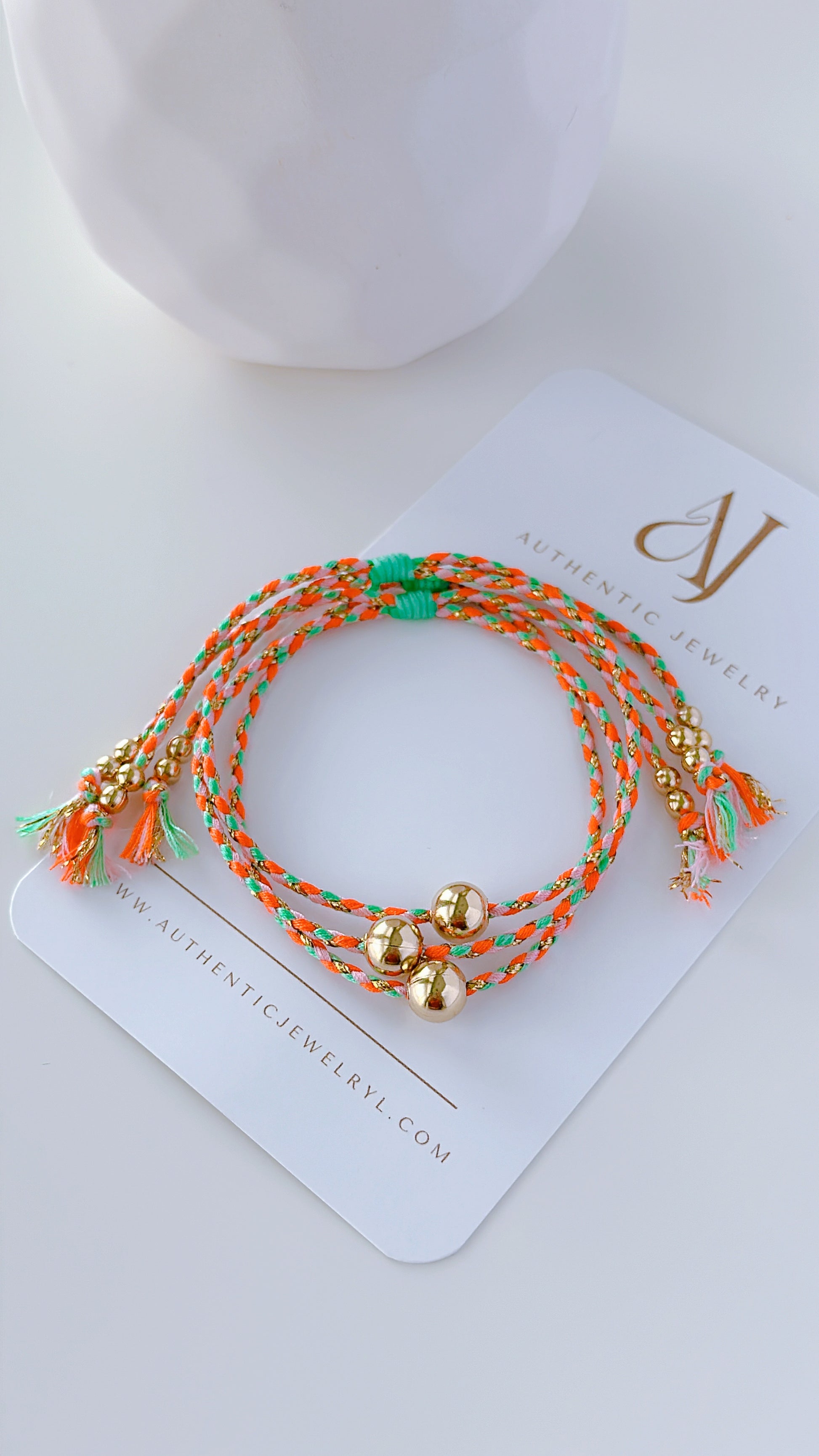 Eider Orange-Mint Bracelets