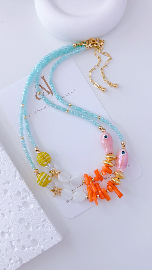 Aria Coral Necklaces
