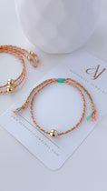 Load image into Gallery viewer, Eider Orange-Mint Bracelets
